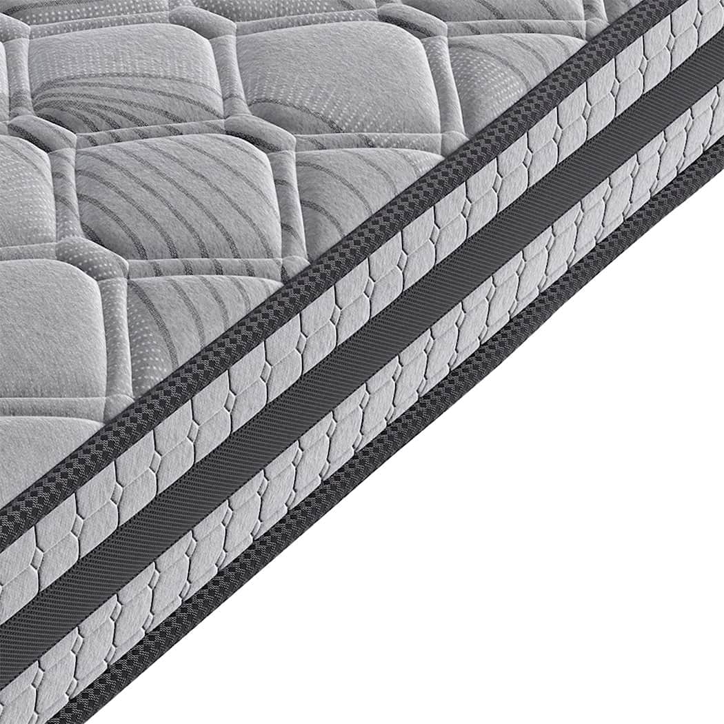 Modern King Spring Mattress Grey Medium Firm  Soft Cushion Classic