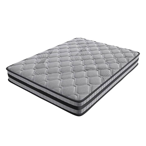 Modern King Spring Mattress Grey Medium Firm  Soft Cushion Classic