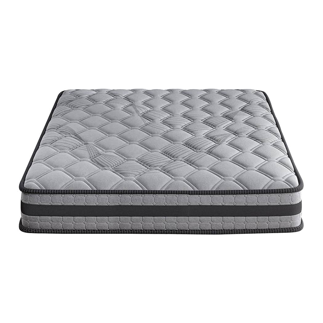 Modern King Spring Mattress Grey Medium Firm  Soft Cushion Classic