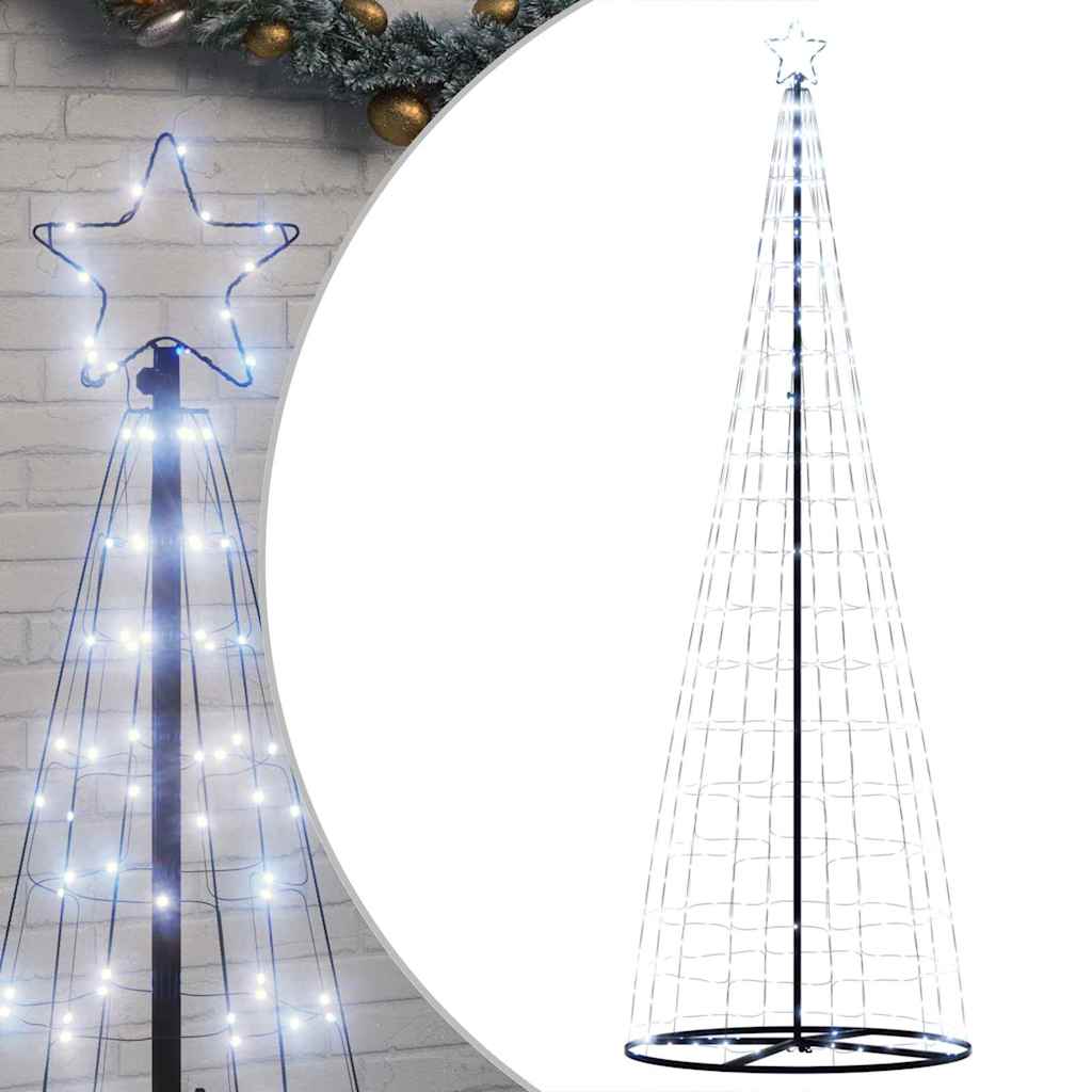 Modern LED Christmas Tree Cool White 100 Iron - Durable Construction