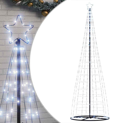 Modern LED Christmas Tree Cool White 100 Iron - Durable Construction