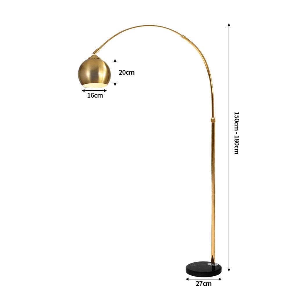 Modern LED Floor Lamp Stand Reading Gold