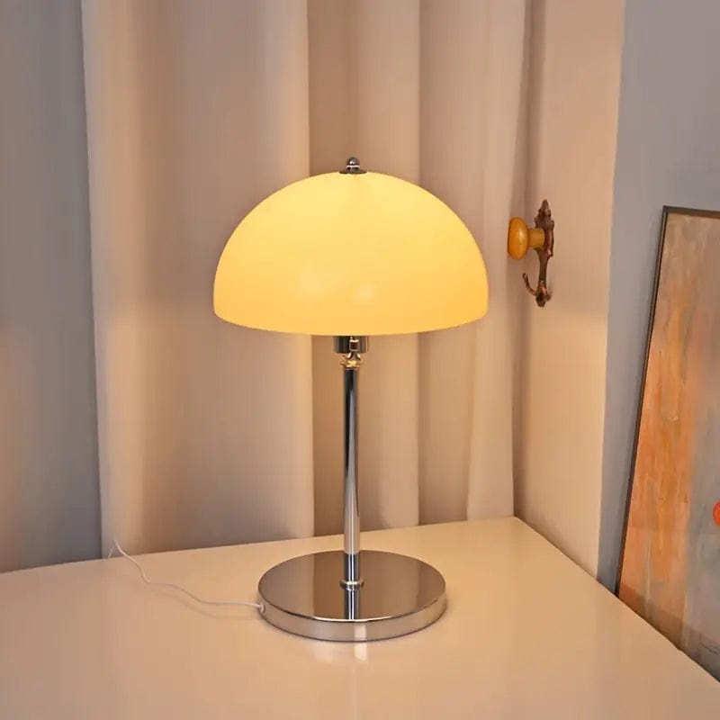 Modern Mushroom Table Lamp with USB Power and Nordic Minimalist Design for Home Office Décor