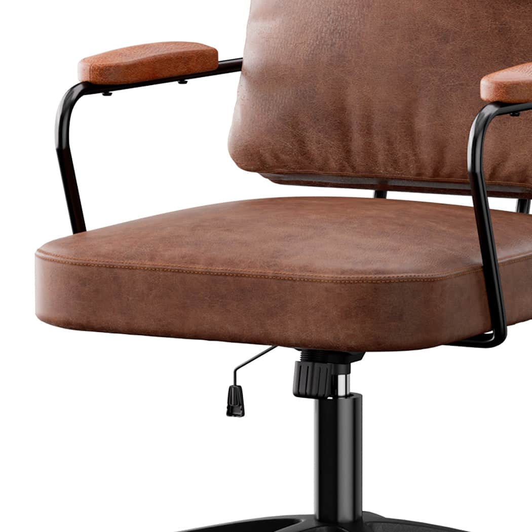 Modern Office Arm Chair Leather Executive Chairs  High Back Support