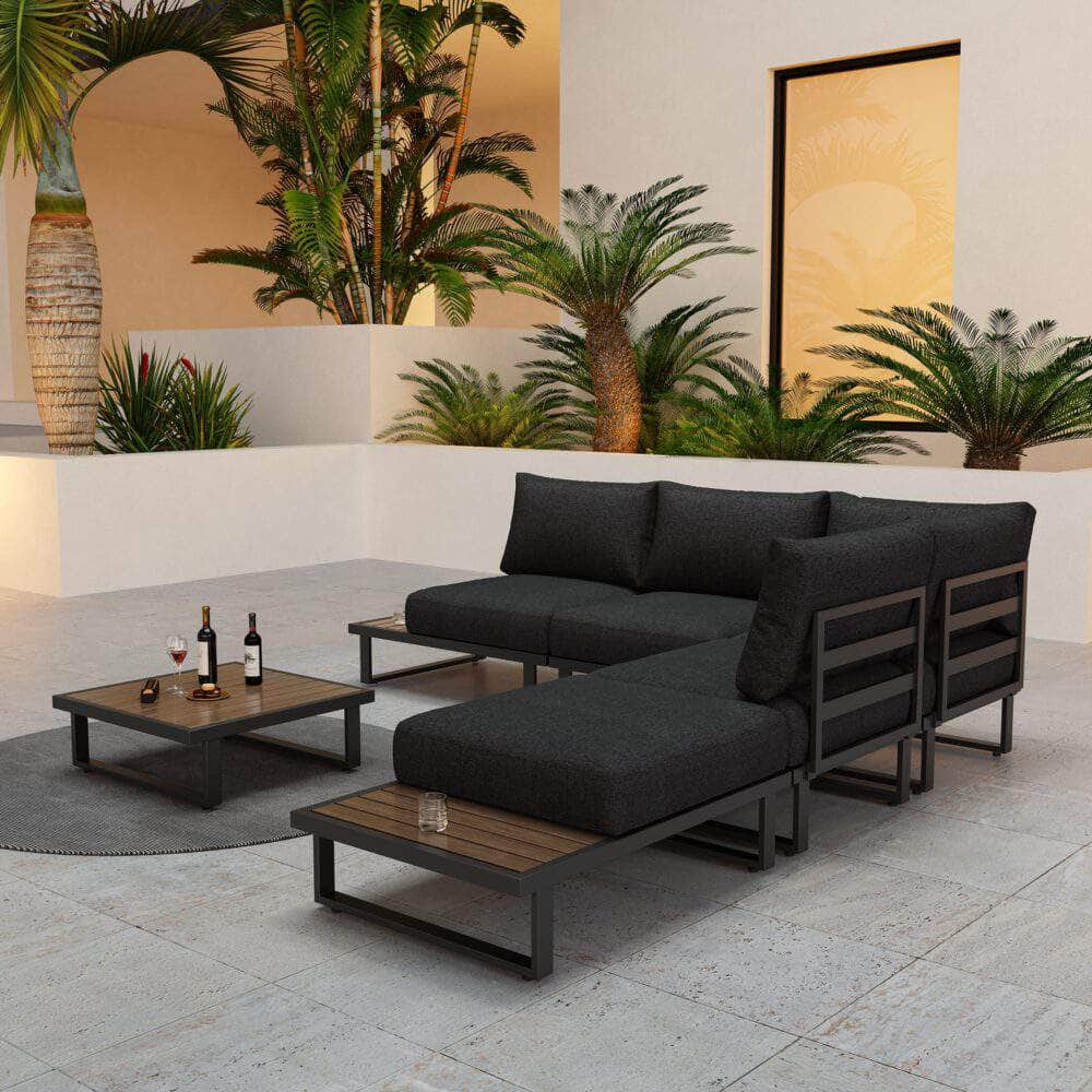 Modern Outdoor 7 Pcs Lounge Set