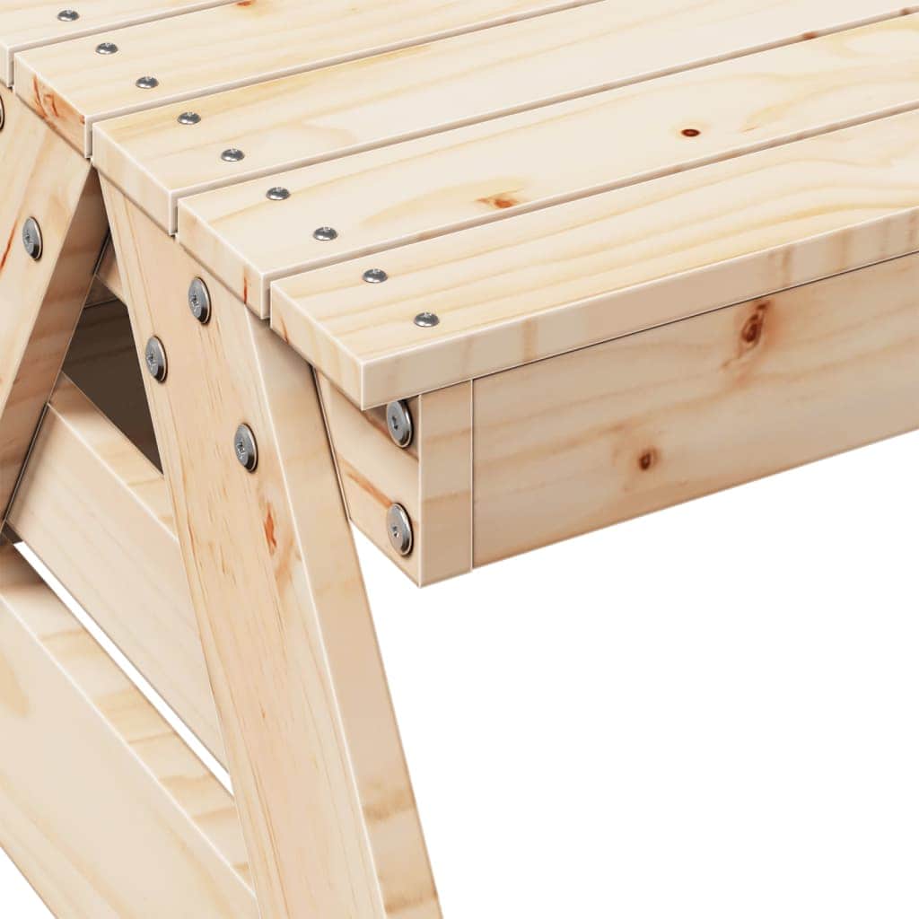 Modern Picnic Table for Kids 88x122x58 Lounge Area Urban Style