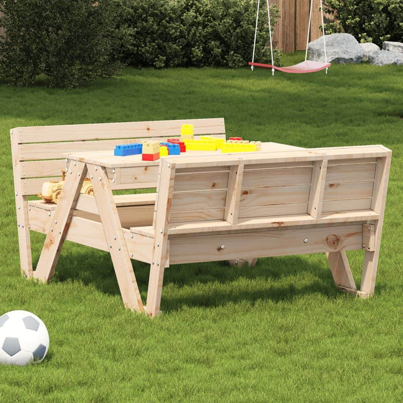 Modern Picnic Table for Kids Lounge Area Urban Style