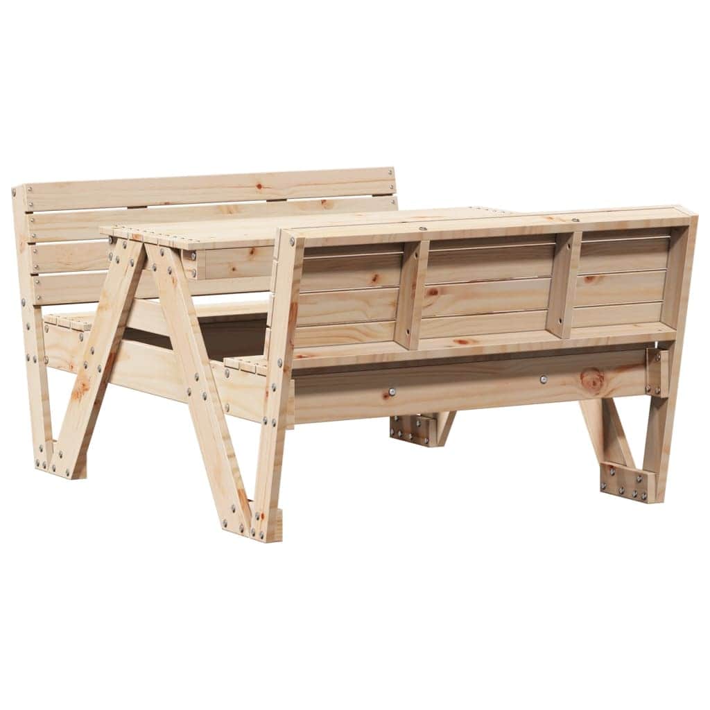 Modern Picnic Table for Kids 88x122x58 Lounge Area Urban Style