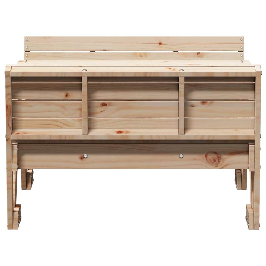 Modern Picnic Table for Kids 88x122x58 Lounge Area Urban Style