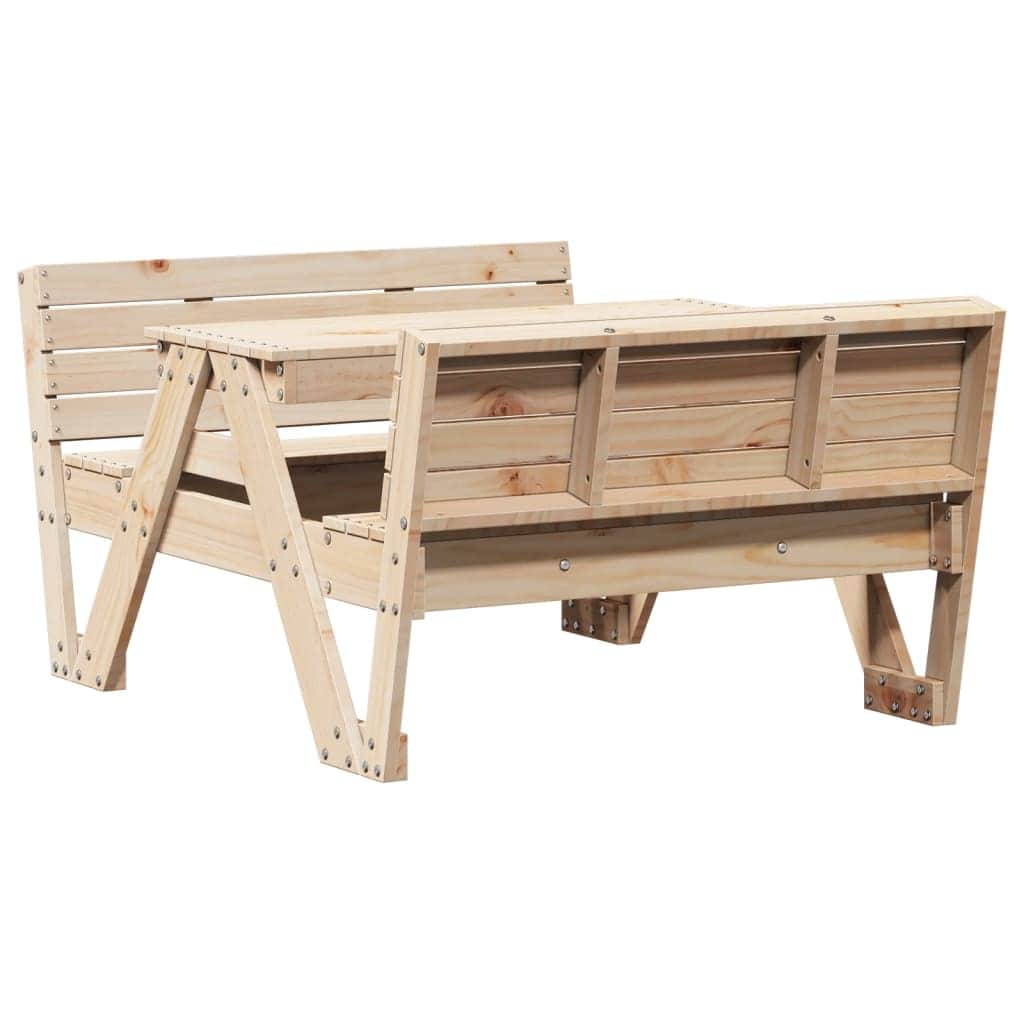 Modern Picnic Table for Kids 88x122x58 Lounge Area Urban Style