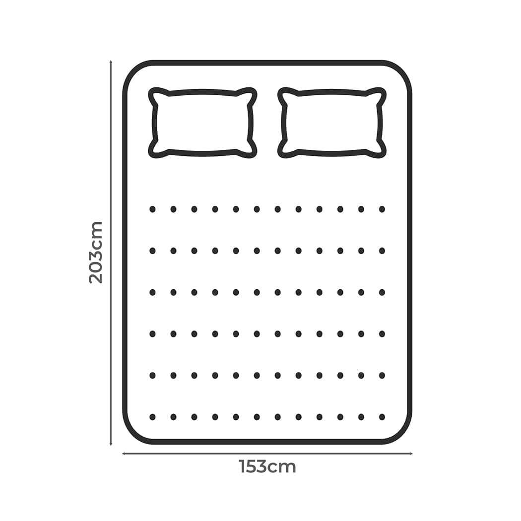 Modern Pillowtop Mattress Topper thickness 5cm  Wood Finish