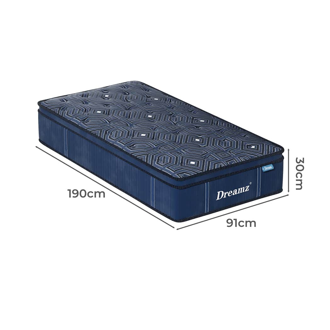 Modern Spring Mattress Euro Top All Sizes 30CM  Scandi Inspired