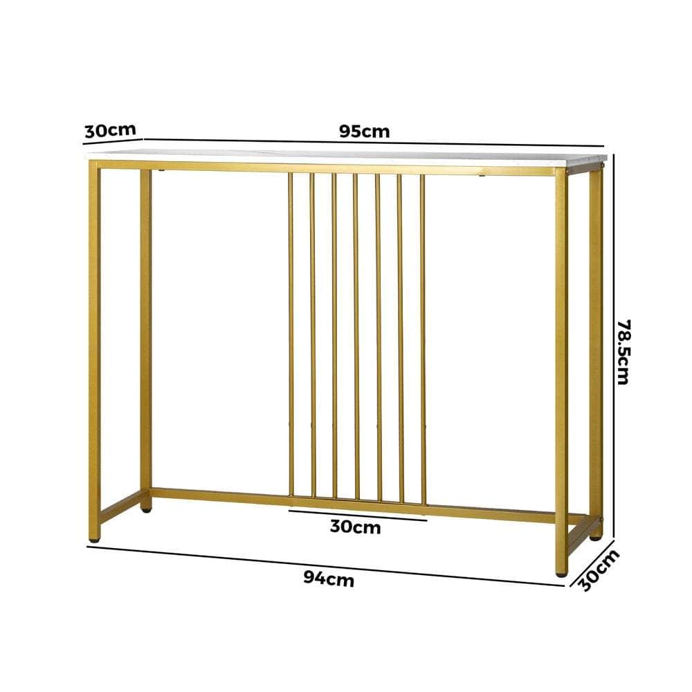 Modern Steel Frame Coffee Table - Versatile Side and End Table