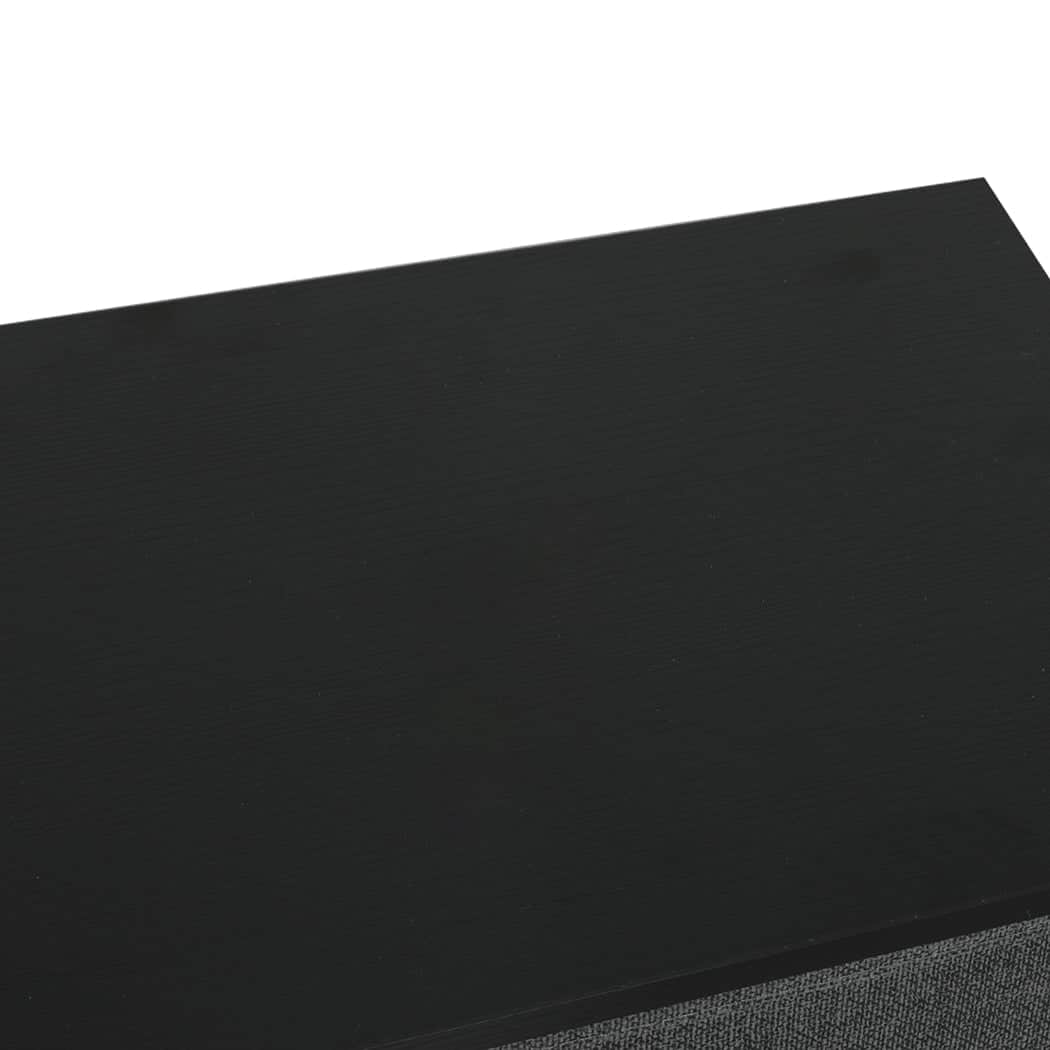 Modern Storage Cabinet Tower Chest Dark Grey  Premium Quality Build