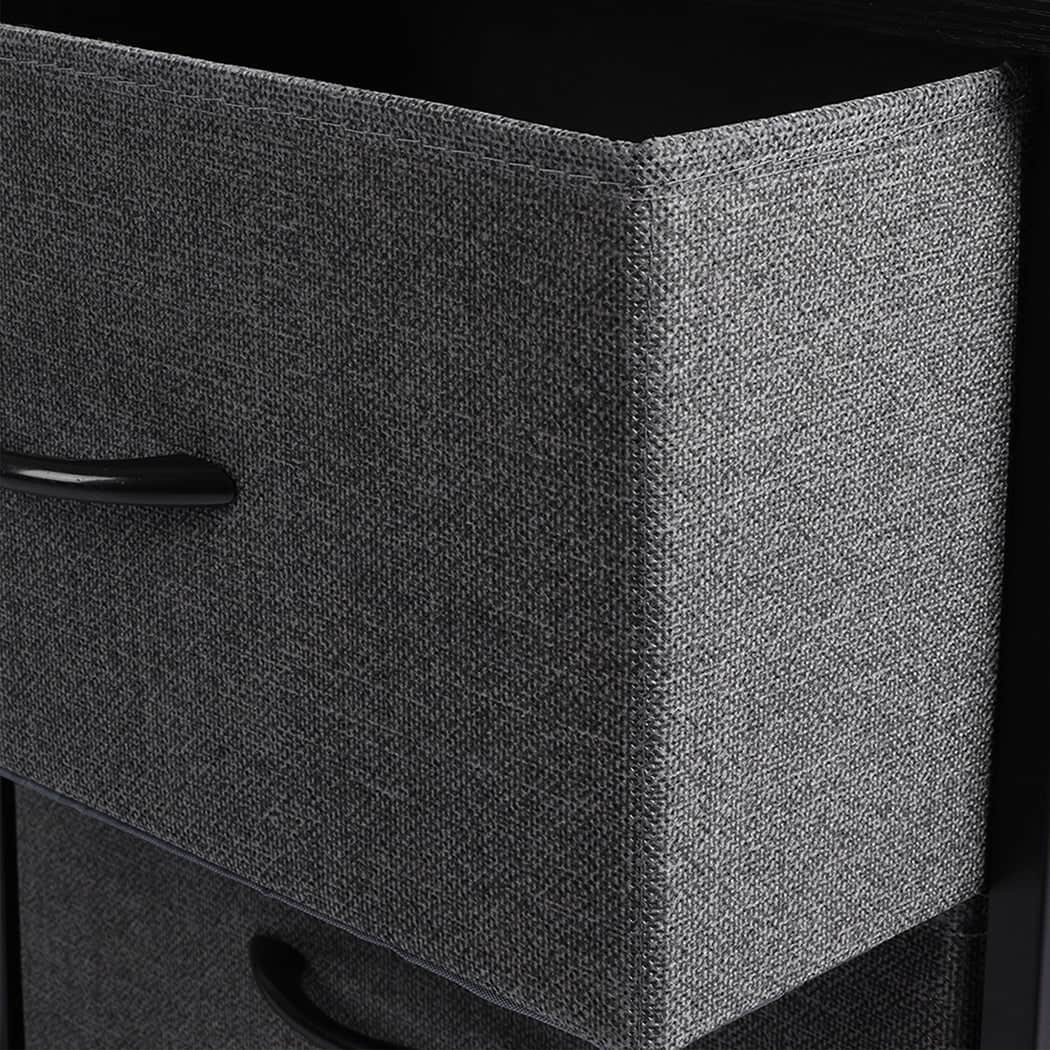 Modern Storage Cabinet Tower Chest Dark Grey  Premium Quality Build