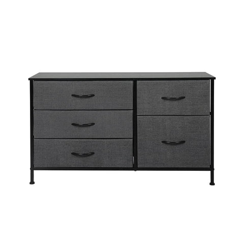 Modern Storage Cabinet Tower Chest Dark Grey  Premium Quality Build