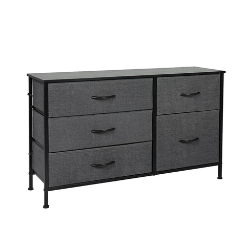 Modern Storage Cabinet Tower Chest Dark Grey  Premium Quality Build