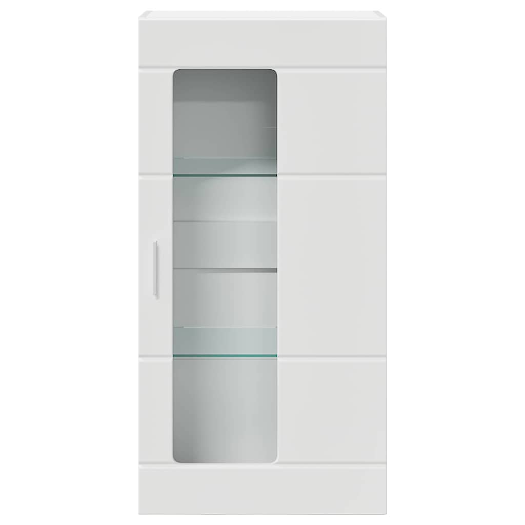 Modern Wall-mounted Cabinet White Engineered wood - Sleek Modern