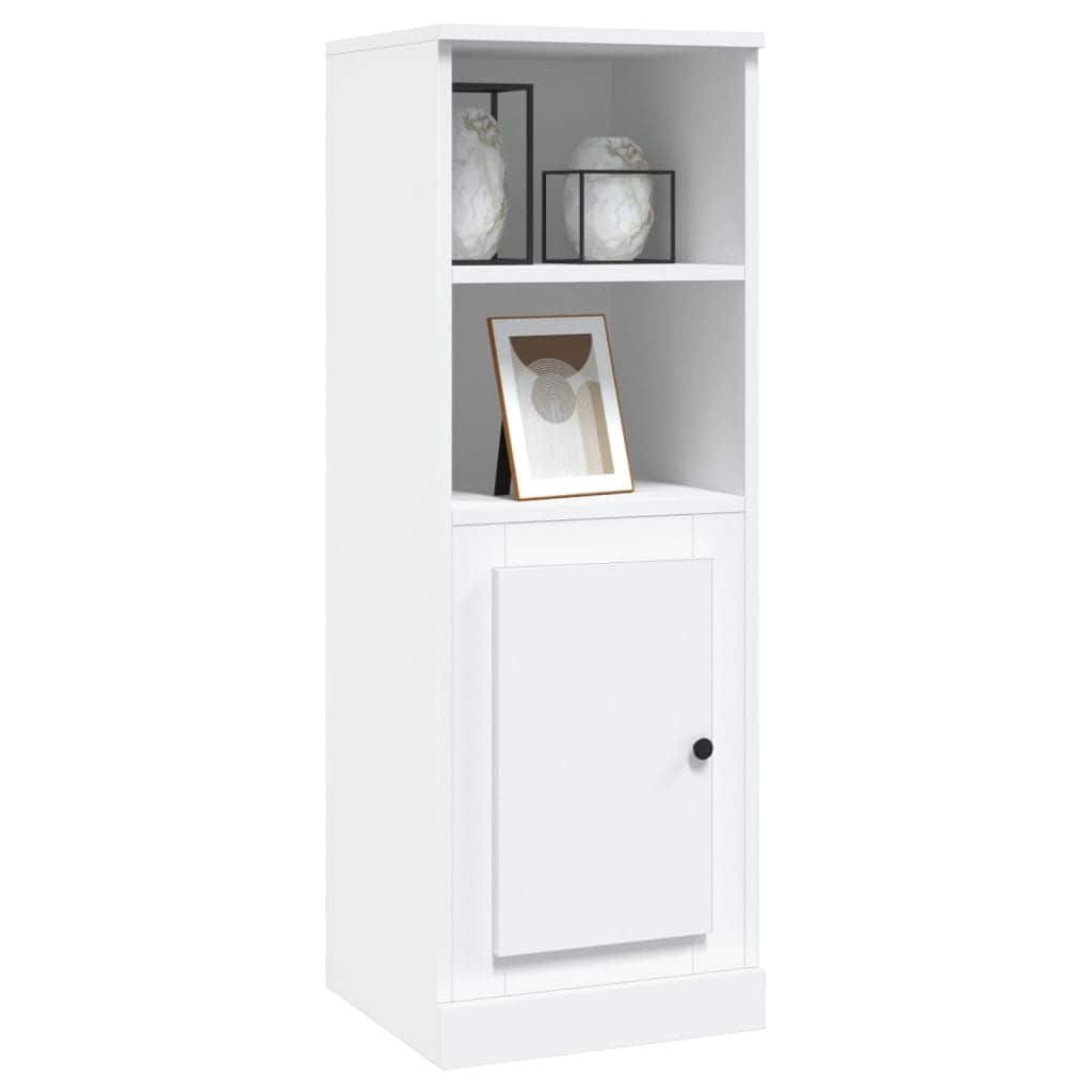 Modern White Highboard in Engineered Wood