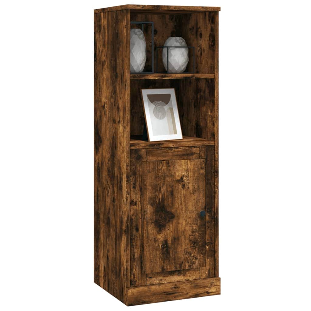 Modern White Highboard in Engineered Wood