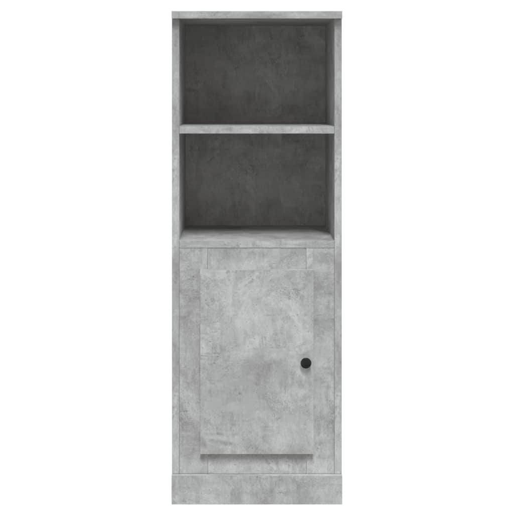 Modern White Highboard in Engineered Wood