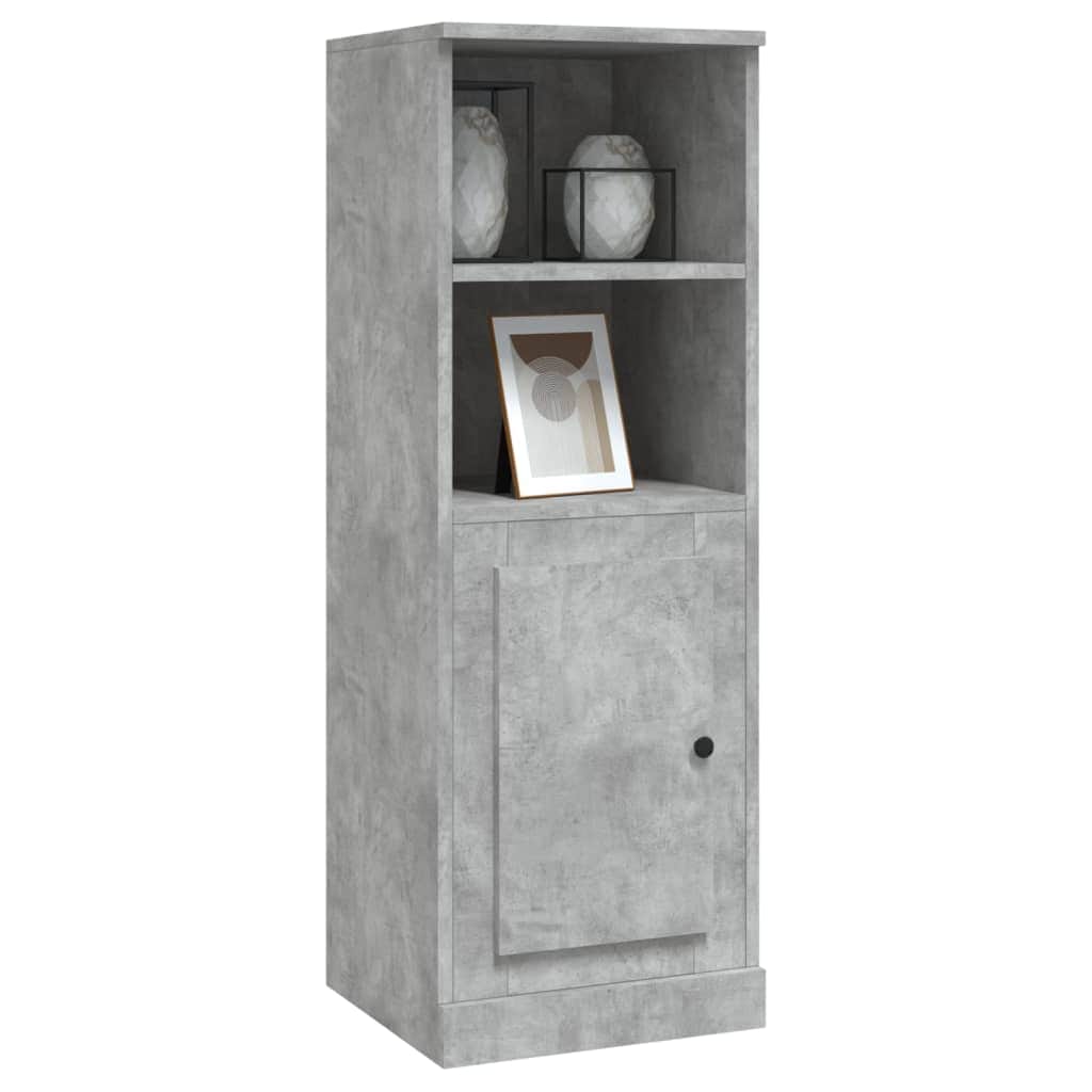 Modern White Highboard in Engineered Wood