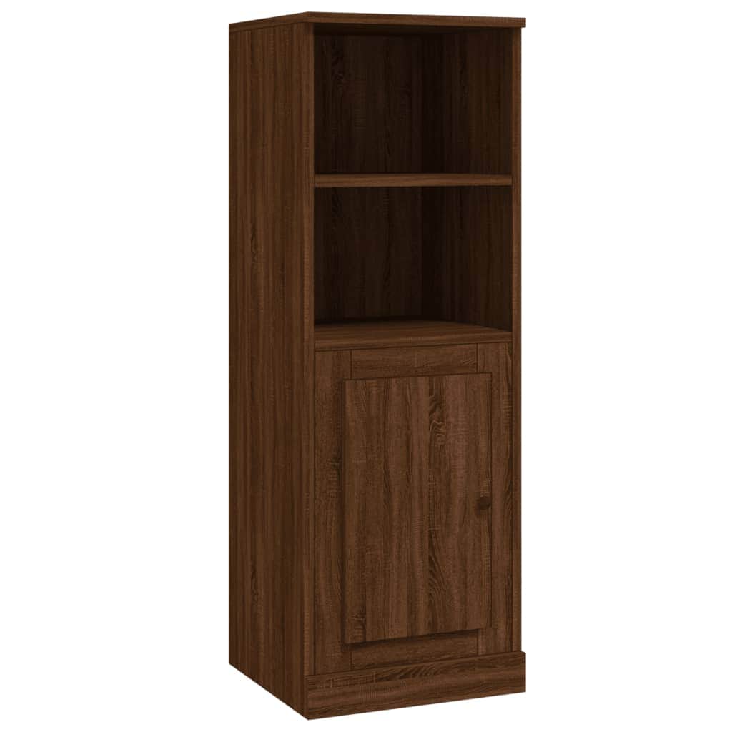 Modern White Highboard in Engineered Wood