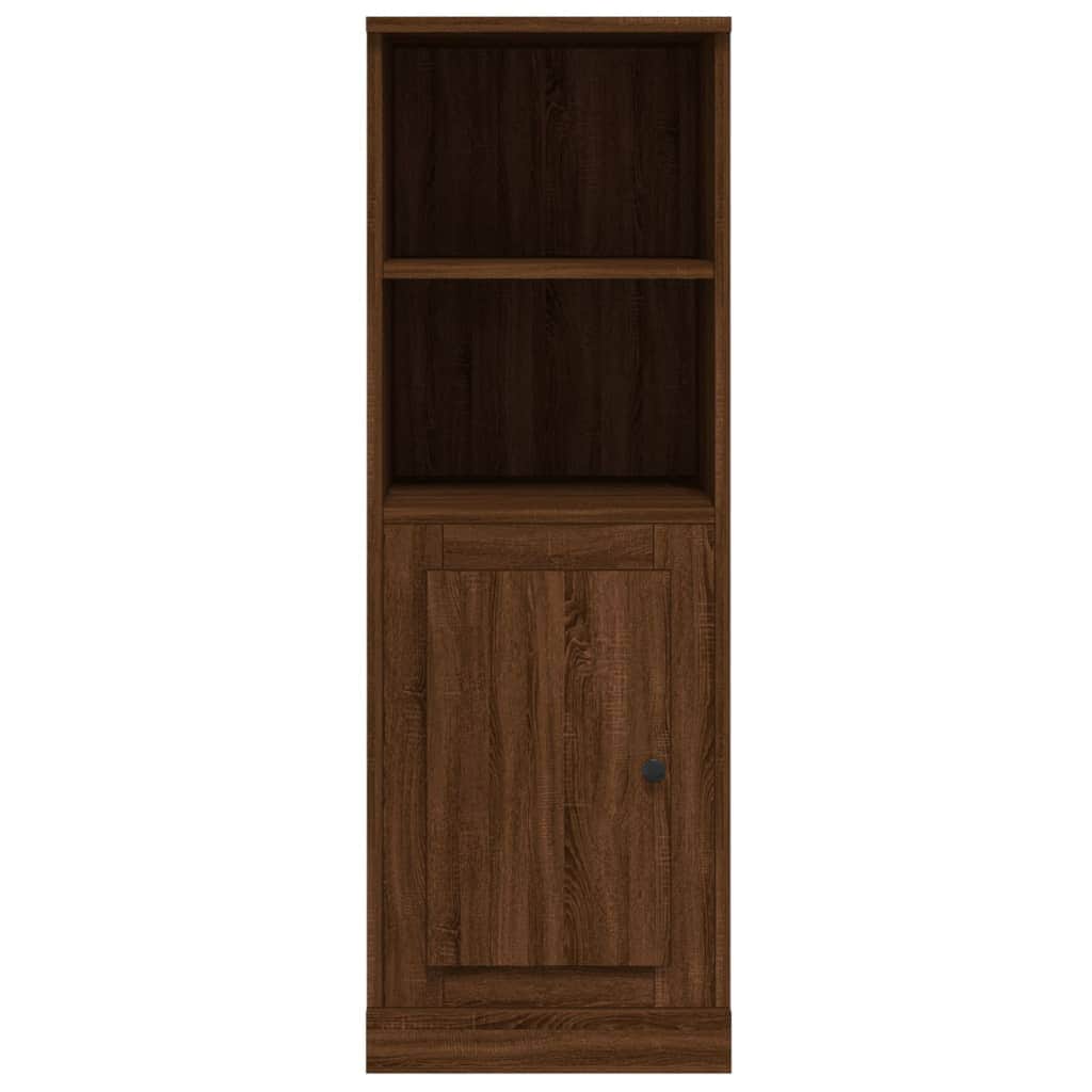Modern White Highboard in Engineered Wood