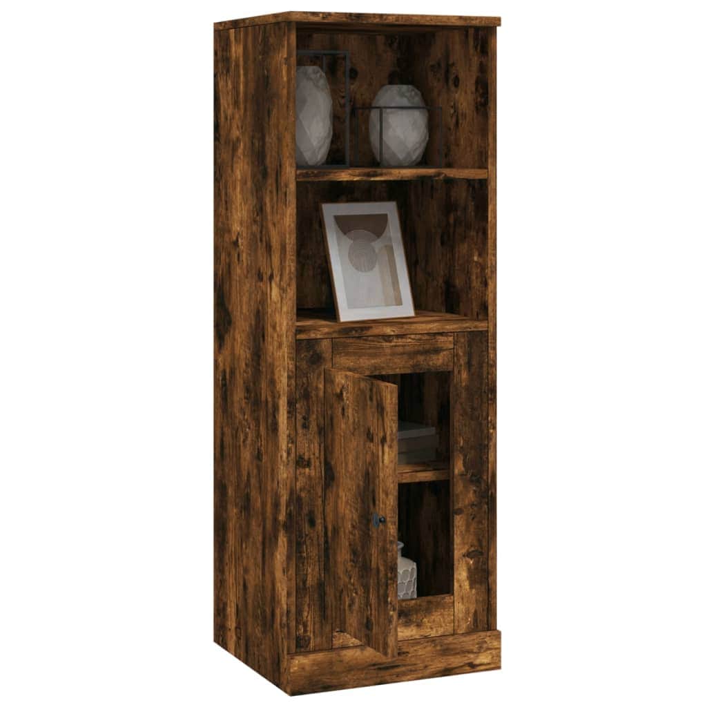 Modern White Highboard in Engineered Wood