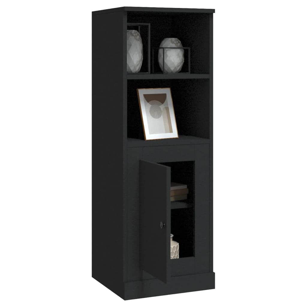 Modern White Highboard in Engineered Wood