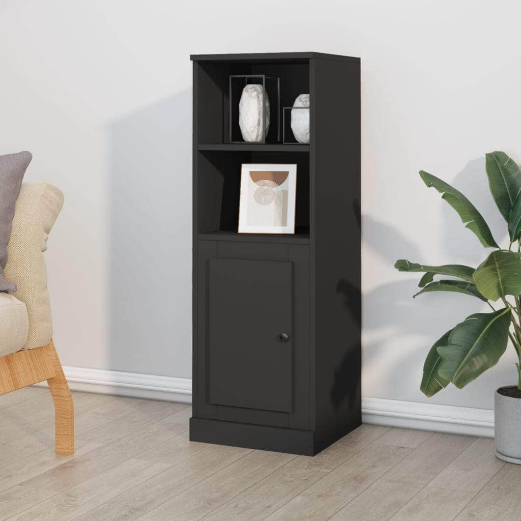 Modern White Highboard in Engineered Wood