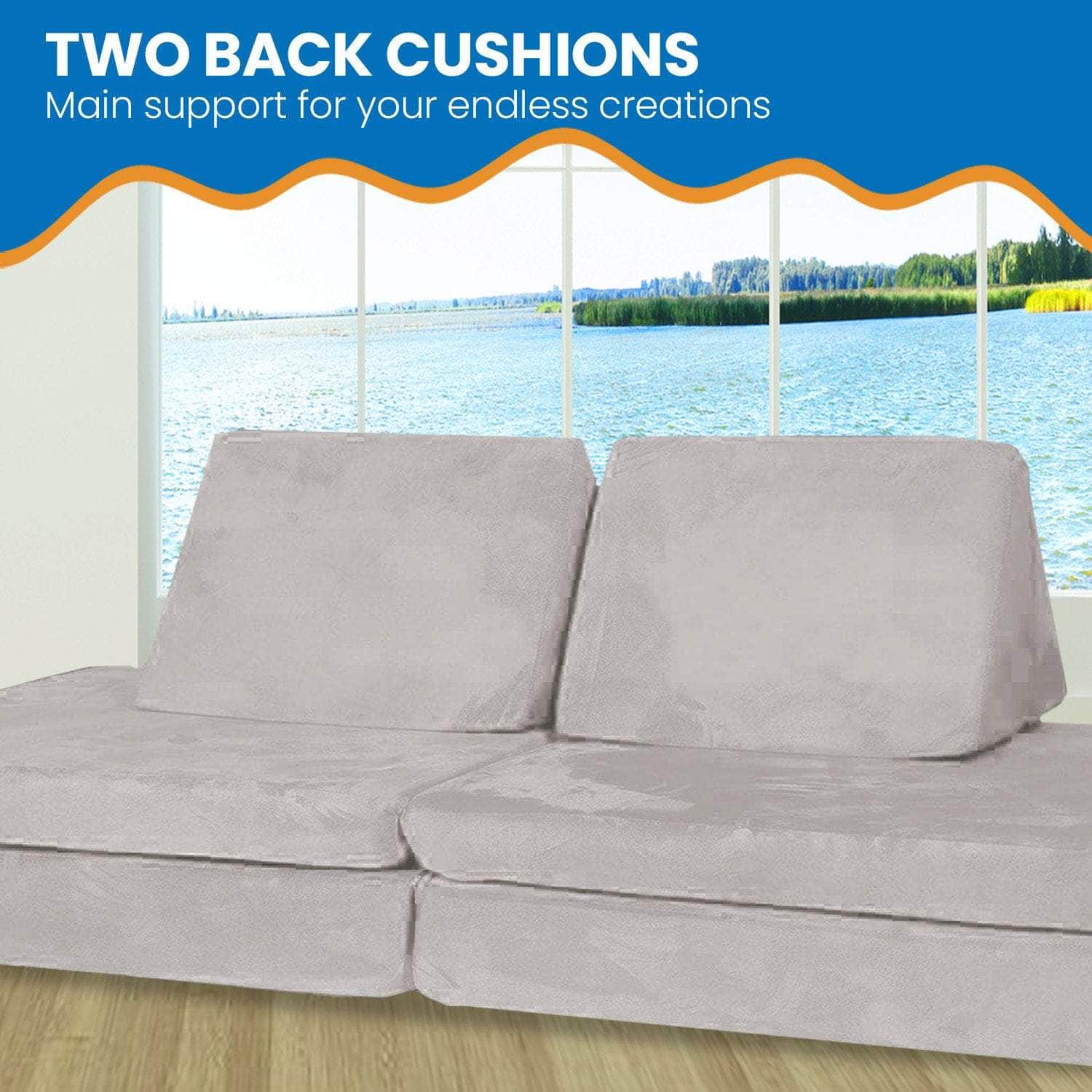 kids baby > outdoor toys - Modular Kids Play Foam Couch - Huddle - photo 15