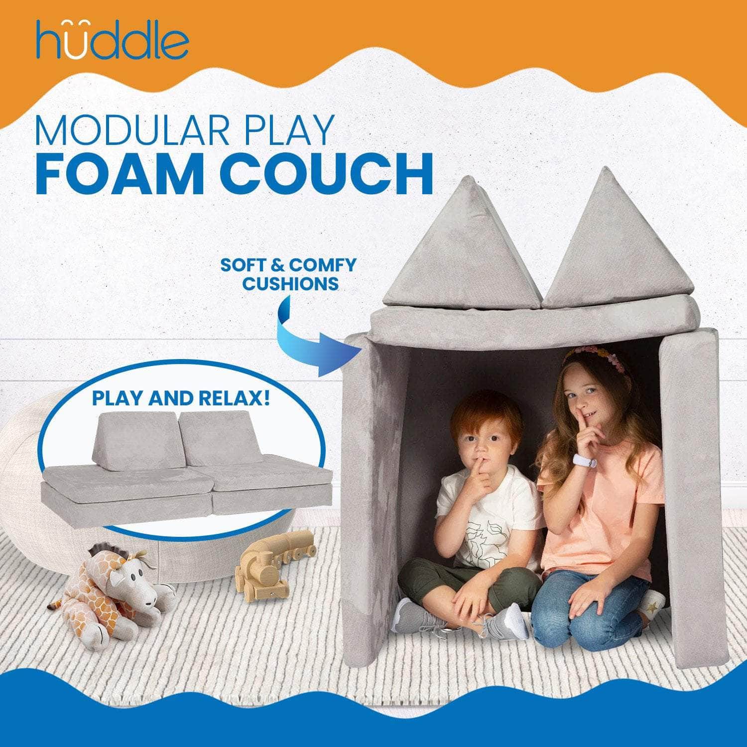 Modular Kids Play Foam Couch - Huddle with kids baby > outdoor toys - photo 18