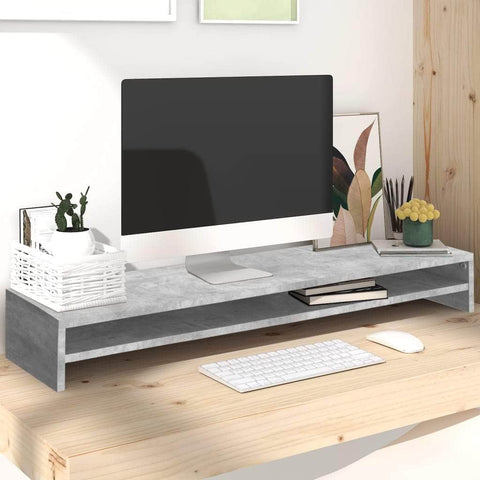 Monitor Stand Concrete Chipboard