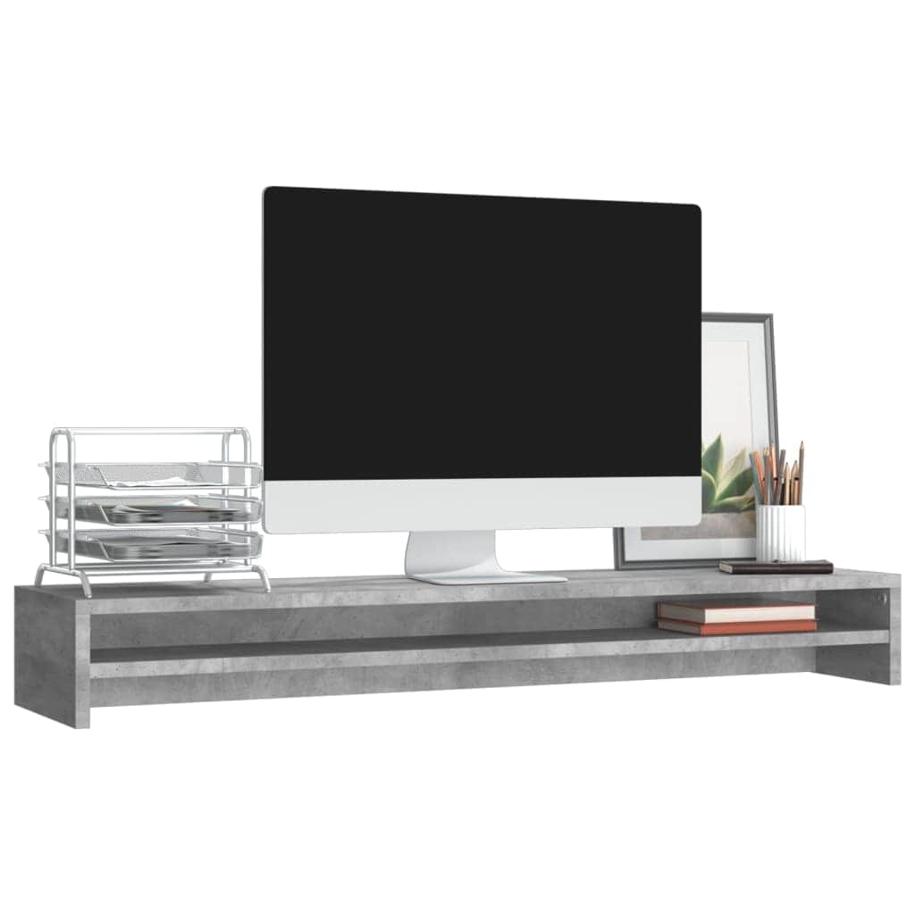 Monitor Stand Concrete Chipboard