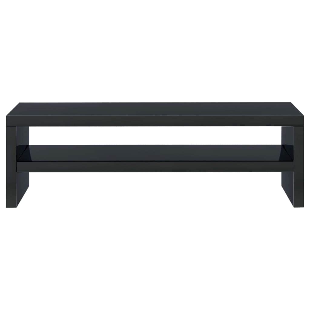 Monitor Stand High Gloss Black Chipboard