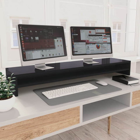Monitor Stand High Gloss Grey  Chipboard