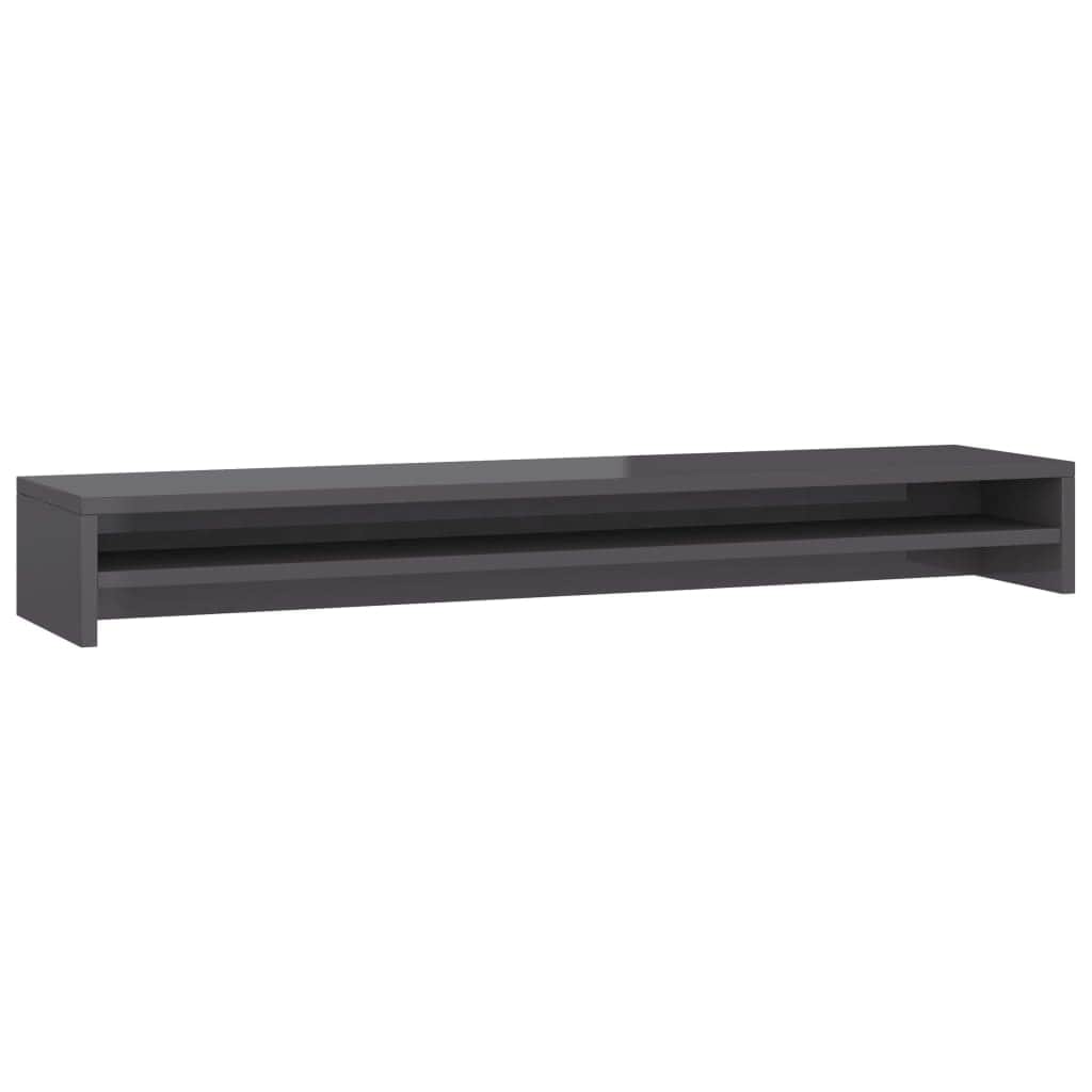 Monitor Stand High Gloss Grey  Chipboard