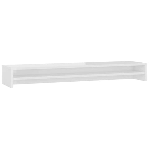Monitor Stand - High Gloss White Chipboard