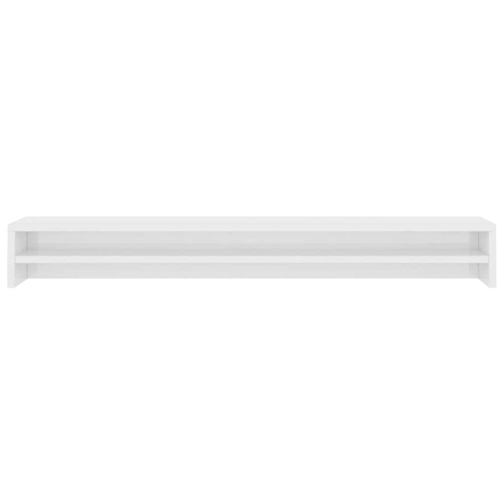 Monitor Stand - High Gloss White Chipboard