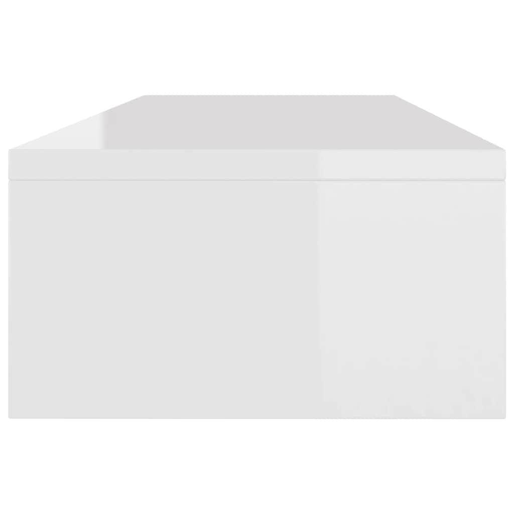 Monitor Stand - High Gloss White Chipboard