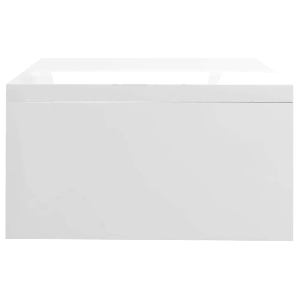 Monitor Stand High Gloss White Chipboard