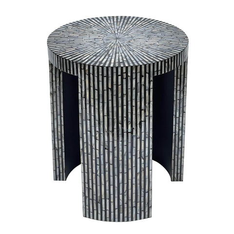 Mono Mother Of Pearl Hand Made Side Table