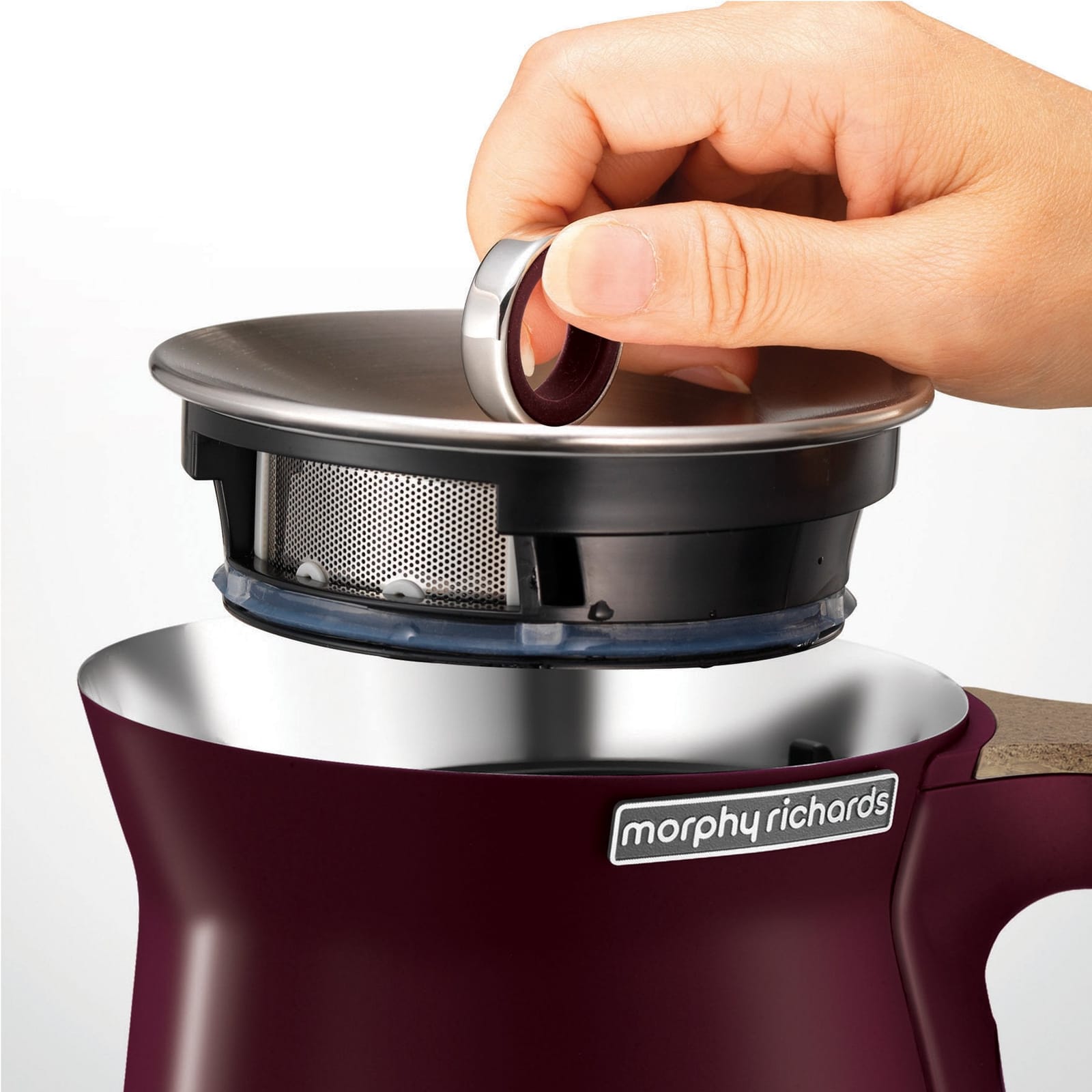 Morphy Richards 1.5L Aspect Kettle - Maroon & Cork - kitchen - photo 9