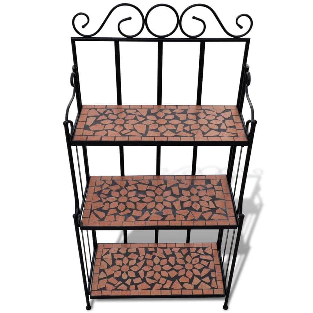 Mosaic Plant Stand Terracotta - Simple deals