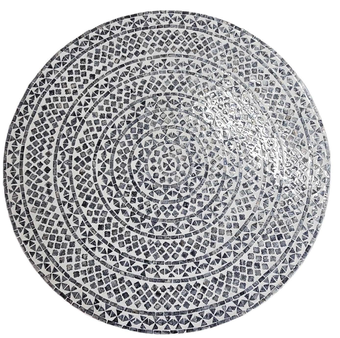 Mother Of Pearl Obsidian Luxe Coffee Table