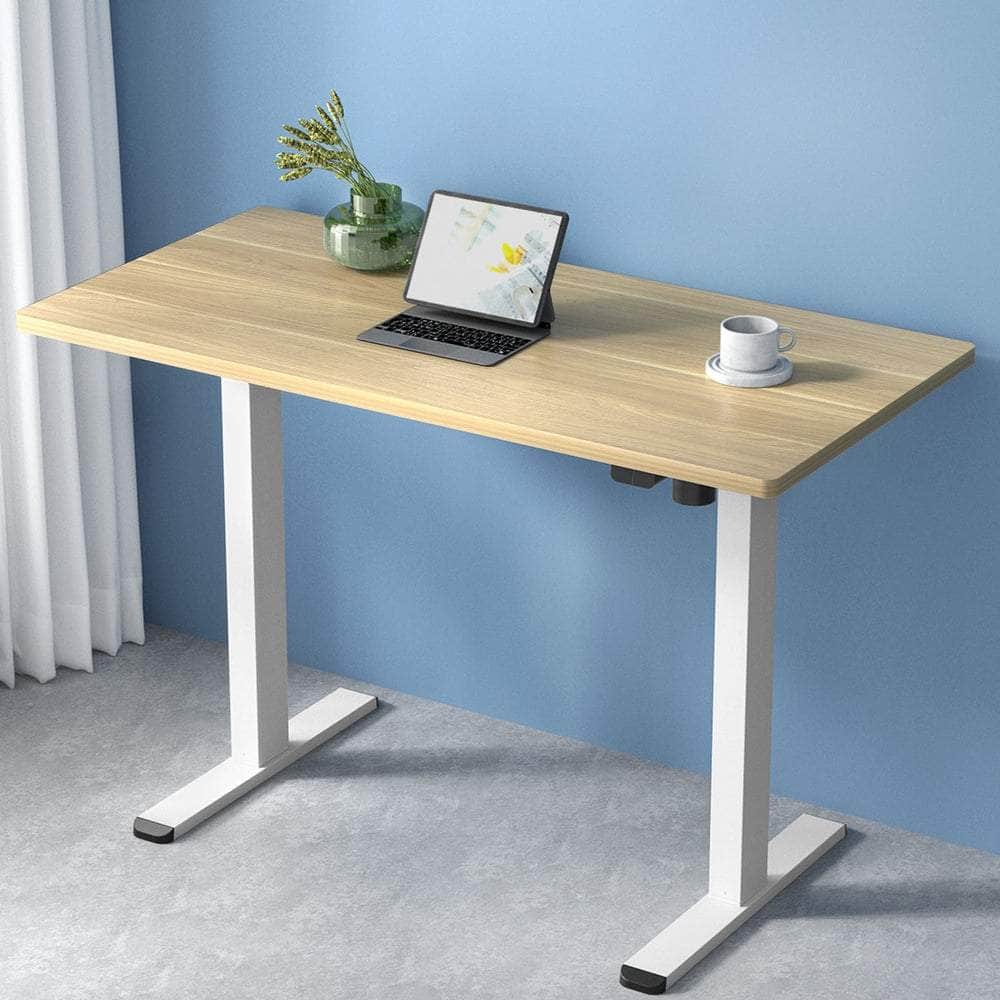 Motorised Adjustable Sit Stand Desks | Electric Standing Desk in Black Oak