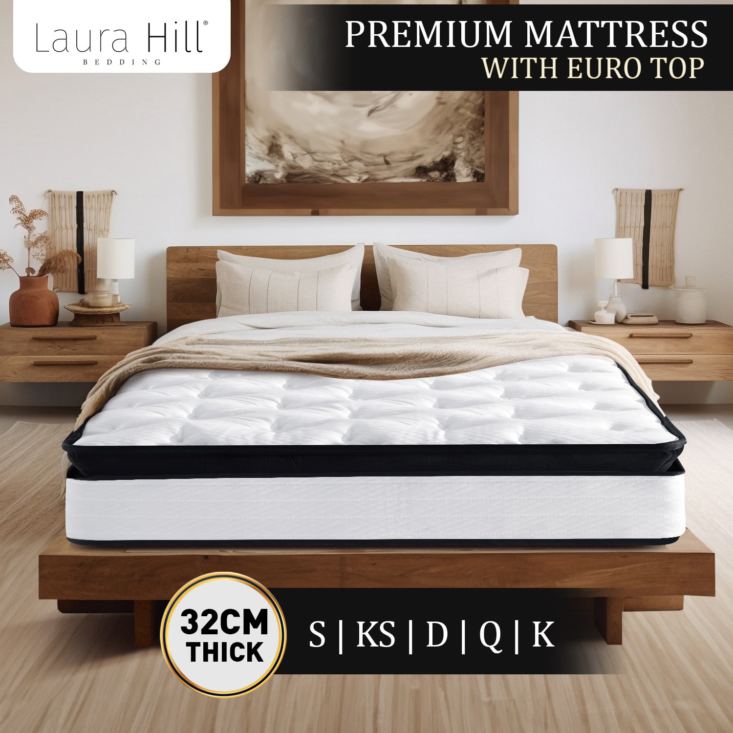 Single Mattress Euro Top Comfort