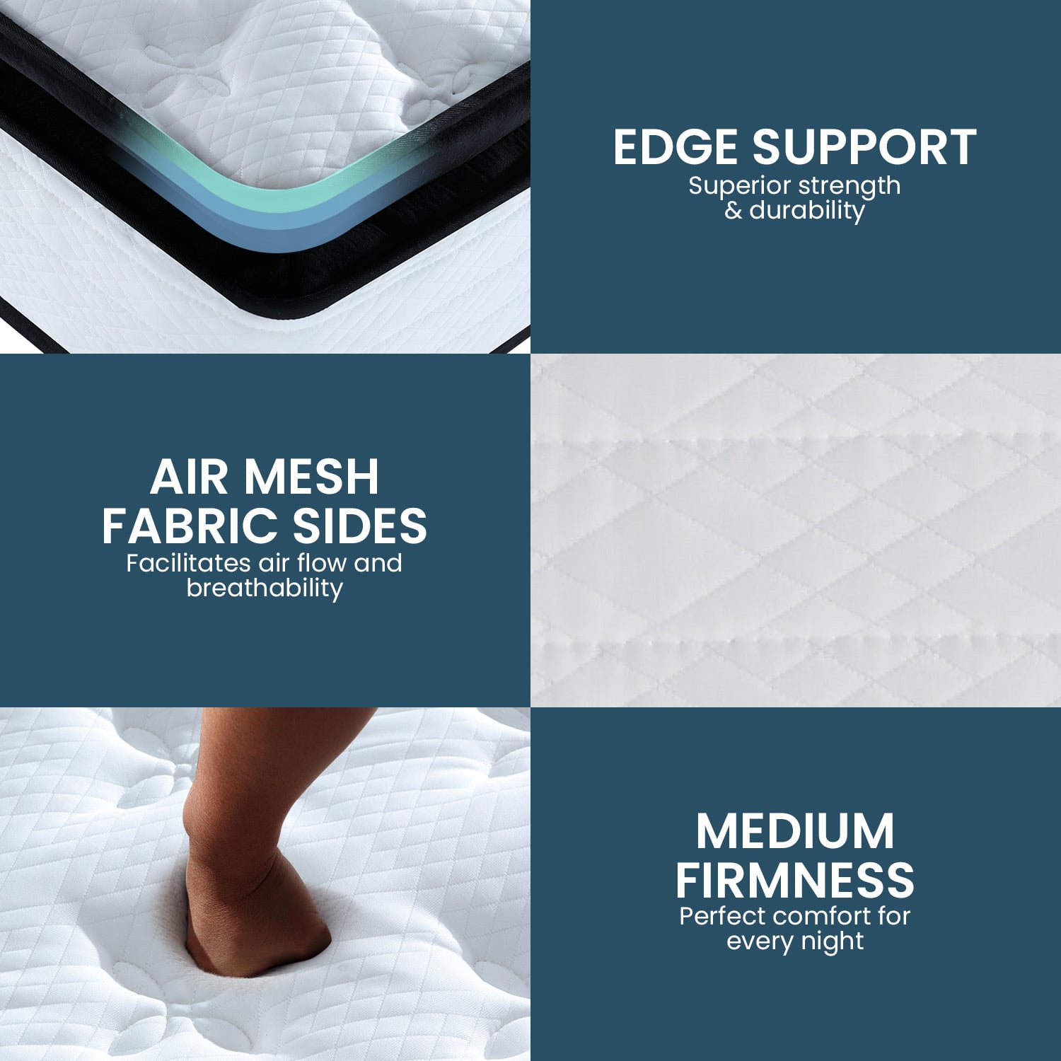 Single Mattress Euro Top Comfort