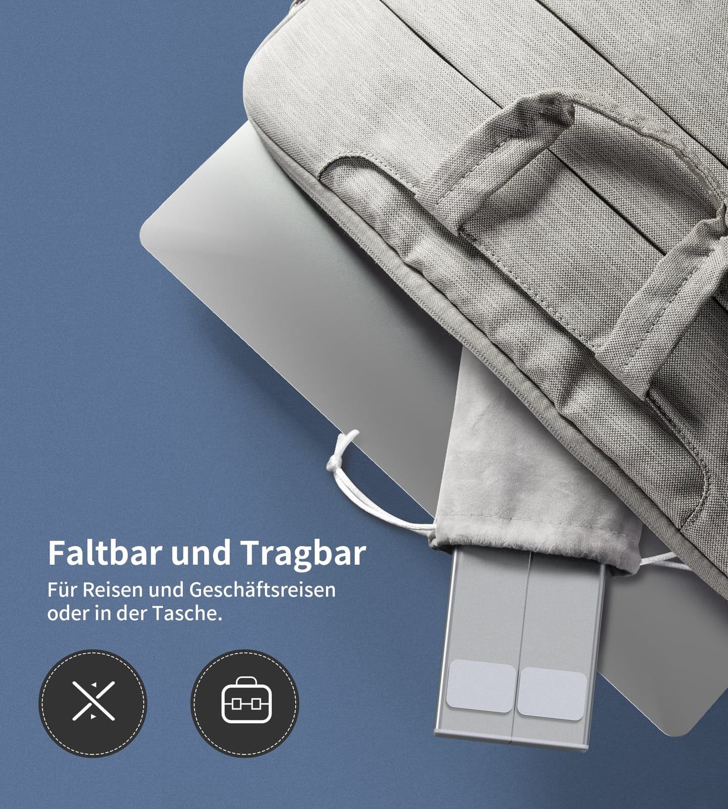 Hub-M48 7-In-1 Hub + Foldable Laptop Stand Usb-C With Pd Charging - Laptop Stands